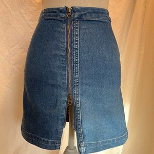 Free People denim skirt